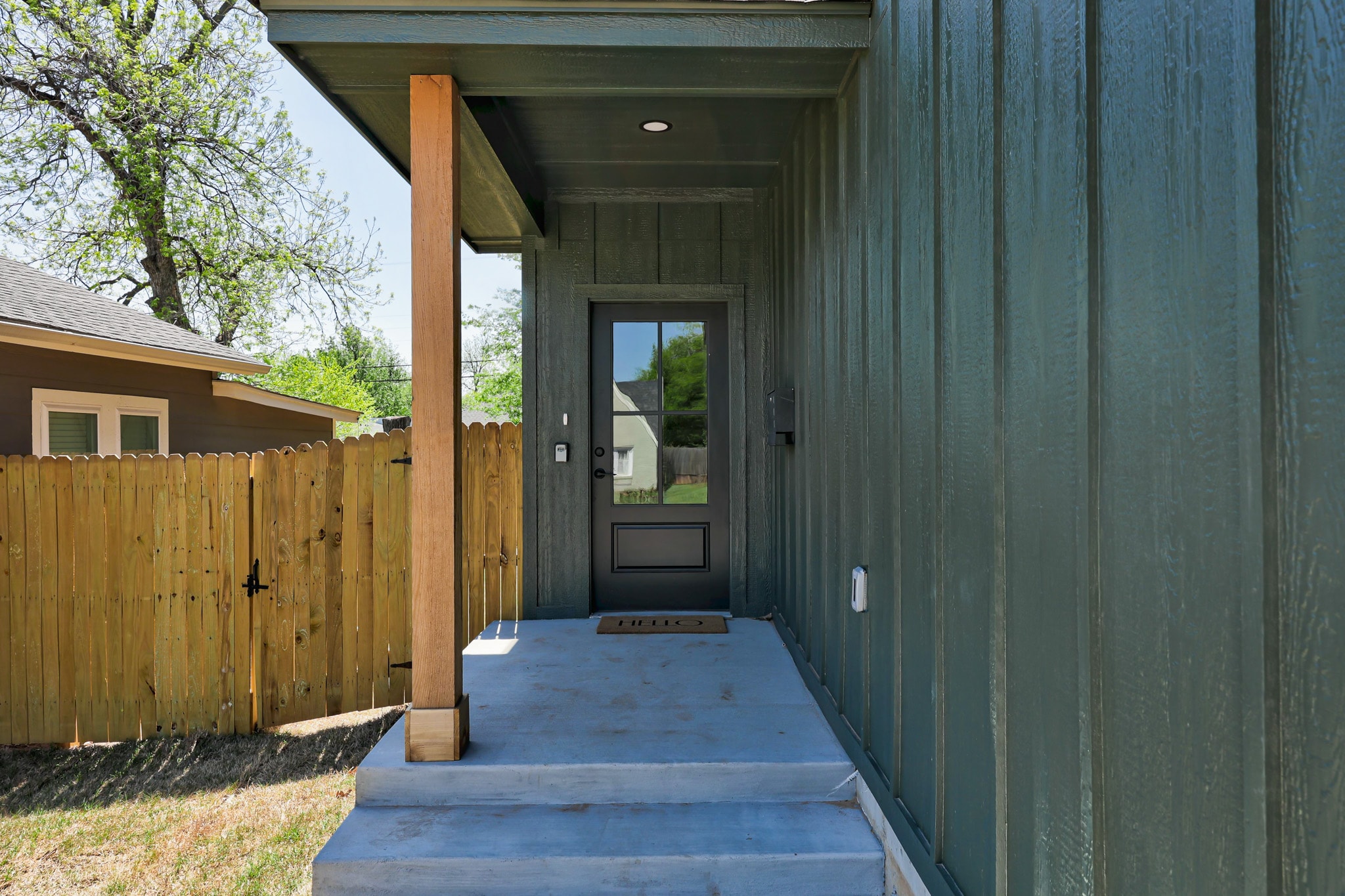 1201 NW 49th — covered porch entry
